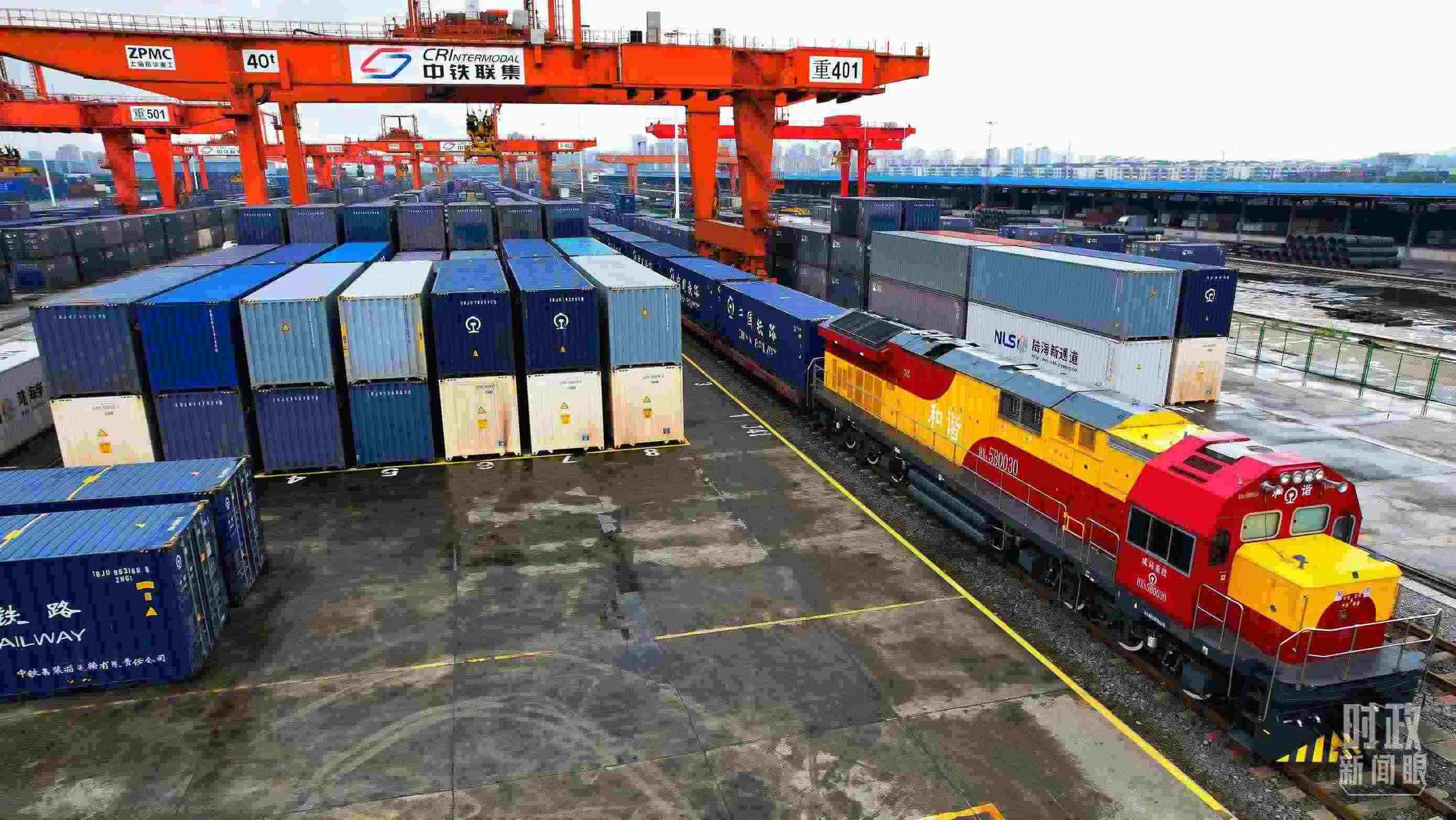 △重慶國(guó)際物流樞紐園區(qū)。（總臺(tái)記者劉雨拍攝）