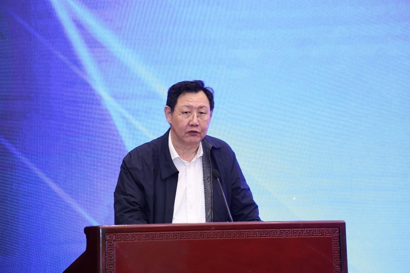 中國物流與采購聯(lián)合會黨委副書記余平致辭。主辦方供圖