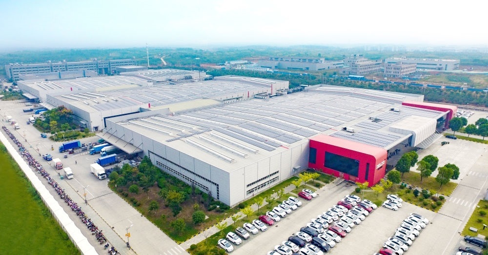 圖為德力西電氣蕪湖工廠（無人機照片）。（德力西集團供圖）