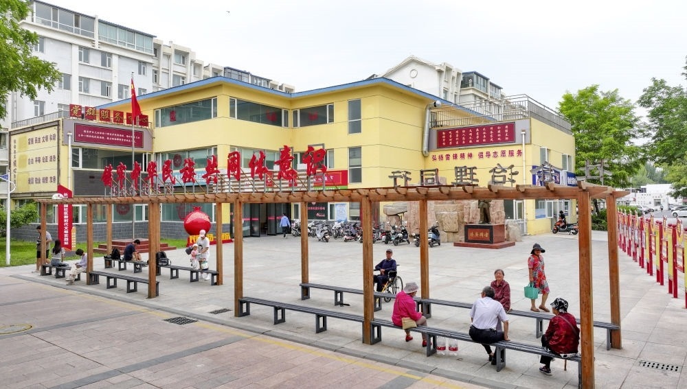 6月20日拍攝的長(zhǎng)城花園社區(qū)一角（無(wú)人機(jī)照片）。