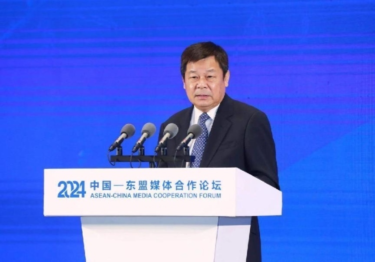 杜占元致辭。中國外文局供圖