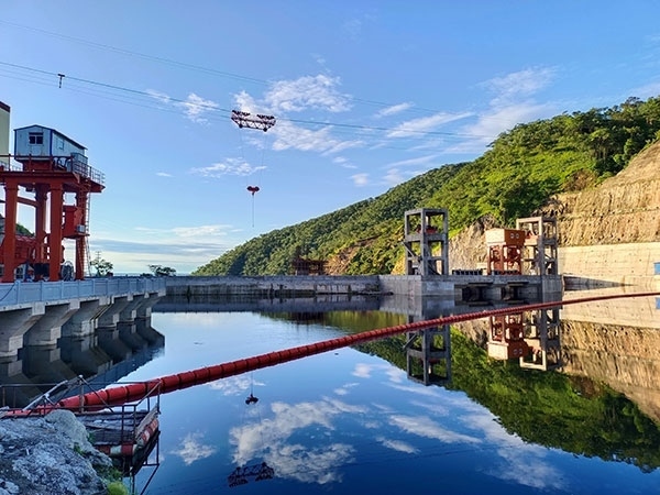 剛果（金）布桑加水電站水庫。中鐵資源集團(tuán)供圖