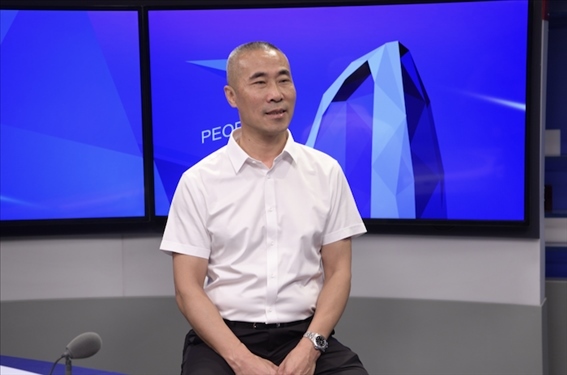 福建省晉江市工商聯(lián)黨組成員王建回。人民網(wǎng)記者 王曉嘯攝