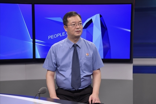 福建省泉州市人民檢察院檢察長施建清。人民網(wǎng)記者 王曉嘯攝