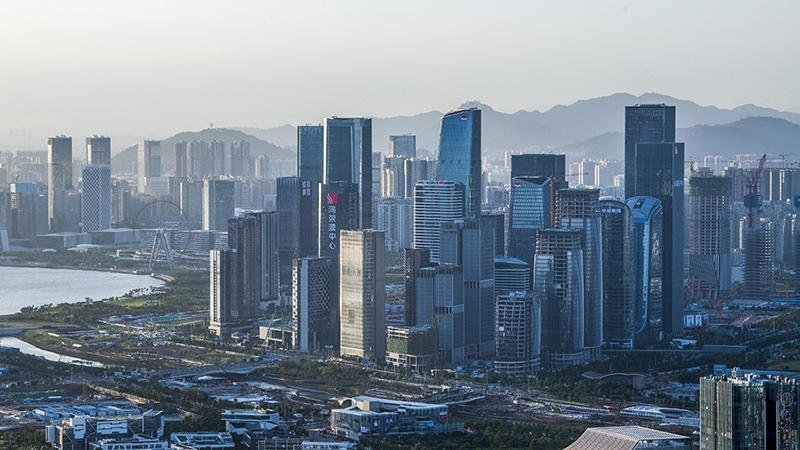 圖為深圳前海城市風光。