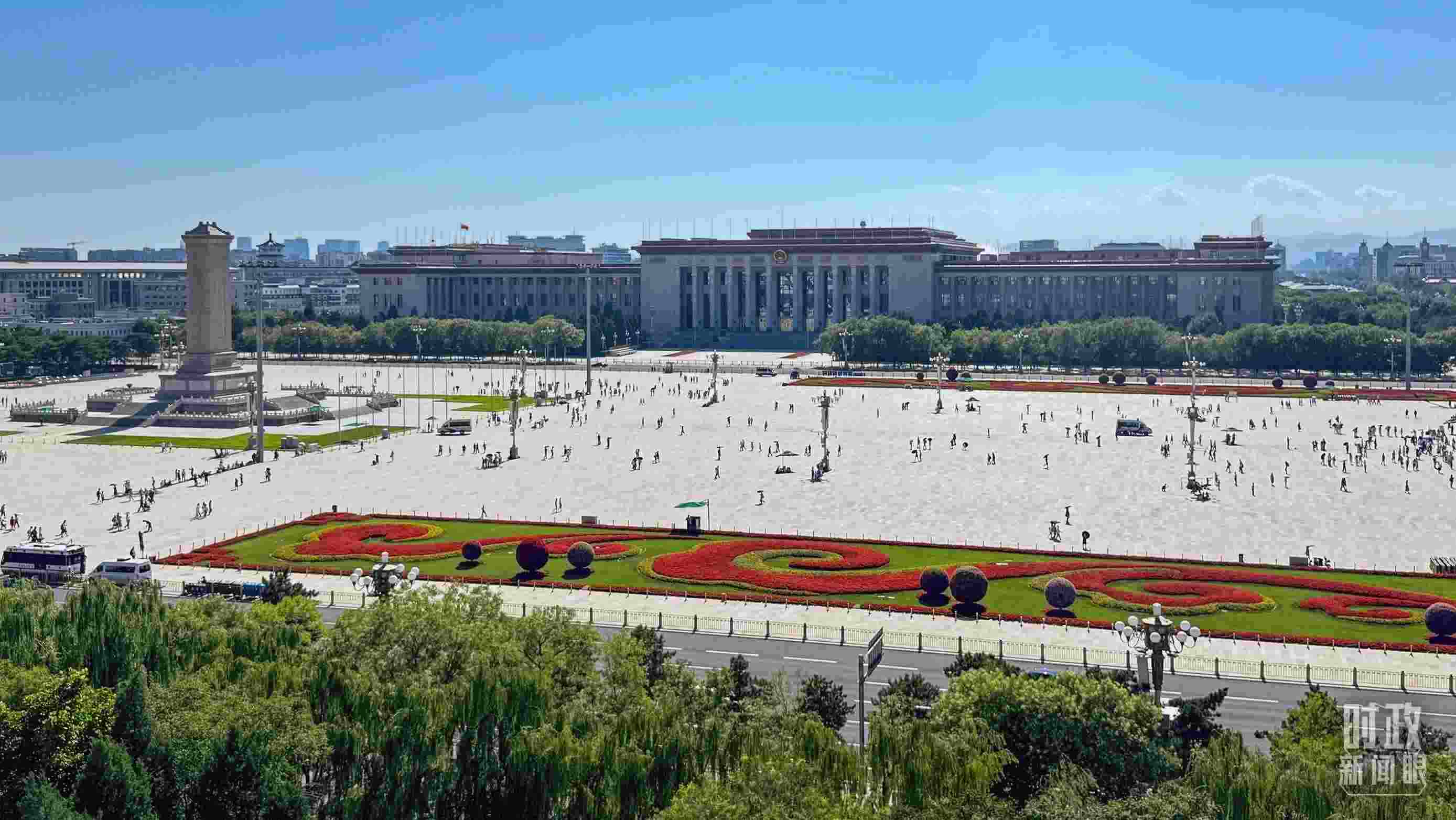 △北京天安門廣場。（總臺央視記者蔣碩拍攝）