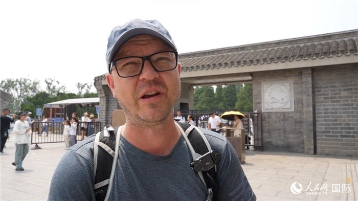 圖為德國(guó)籍游客安德烈亞斯·西伯特。人民網(wǎng)記者 吳超嵐攝