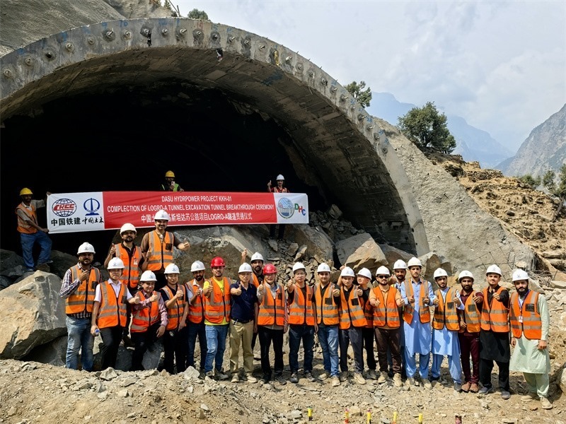 7月29日貫通儀式現(xiàn)場圖片。中國土木工程集團(tuán) 供圖