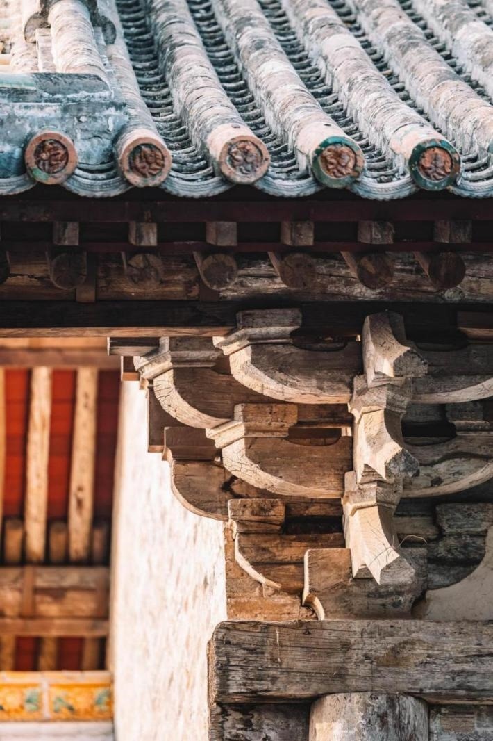 高平市古建資圣寺斗拱結構。王劍攝