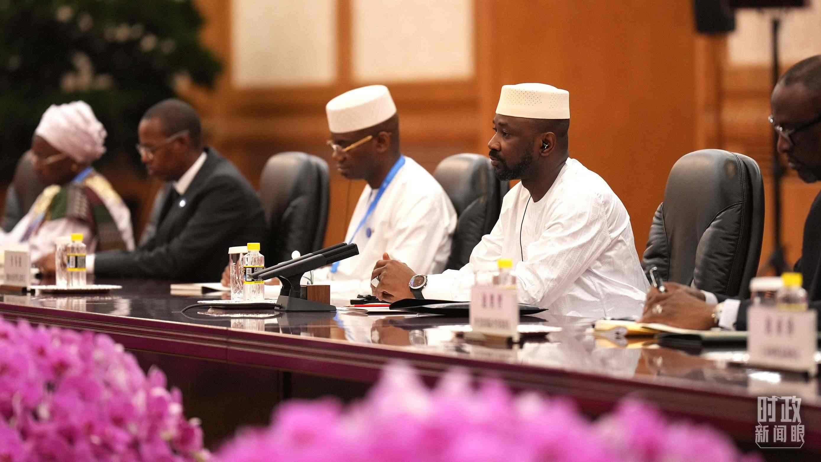 △馬里總統(tǒng)戈伊塔。（總臺(tái)記者李晉拍攝）