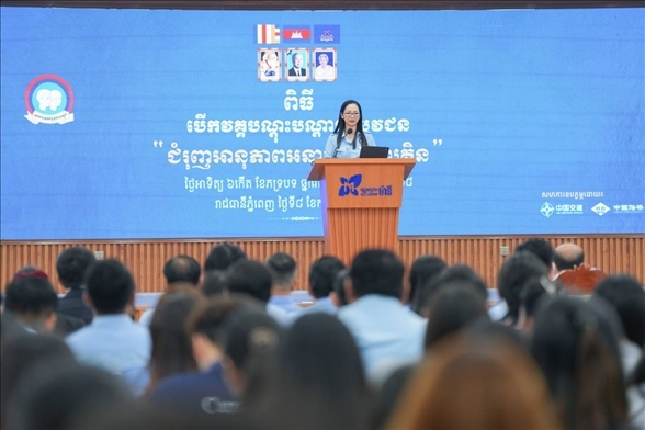 占尼莫在開幕式致辭?；顒又鬓k方供圖