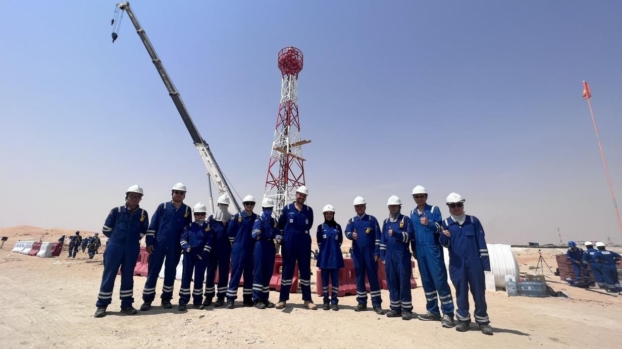 紅外線氣體監(jiān)測及智能預警系統(tǒng)安裝現(xiàn)場，振華石油供圖