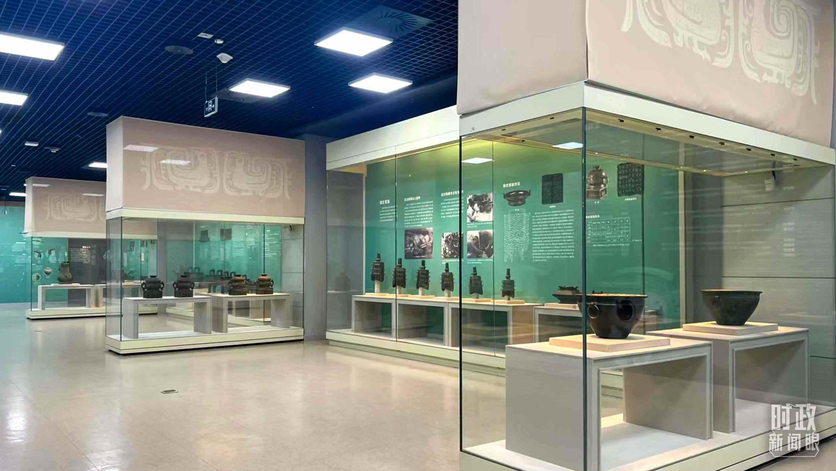 △ 寶雞青銅器博物院內(nèi)展陳。（總臺(tái)記者崔剛拍攝）
