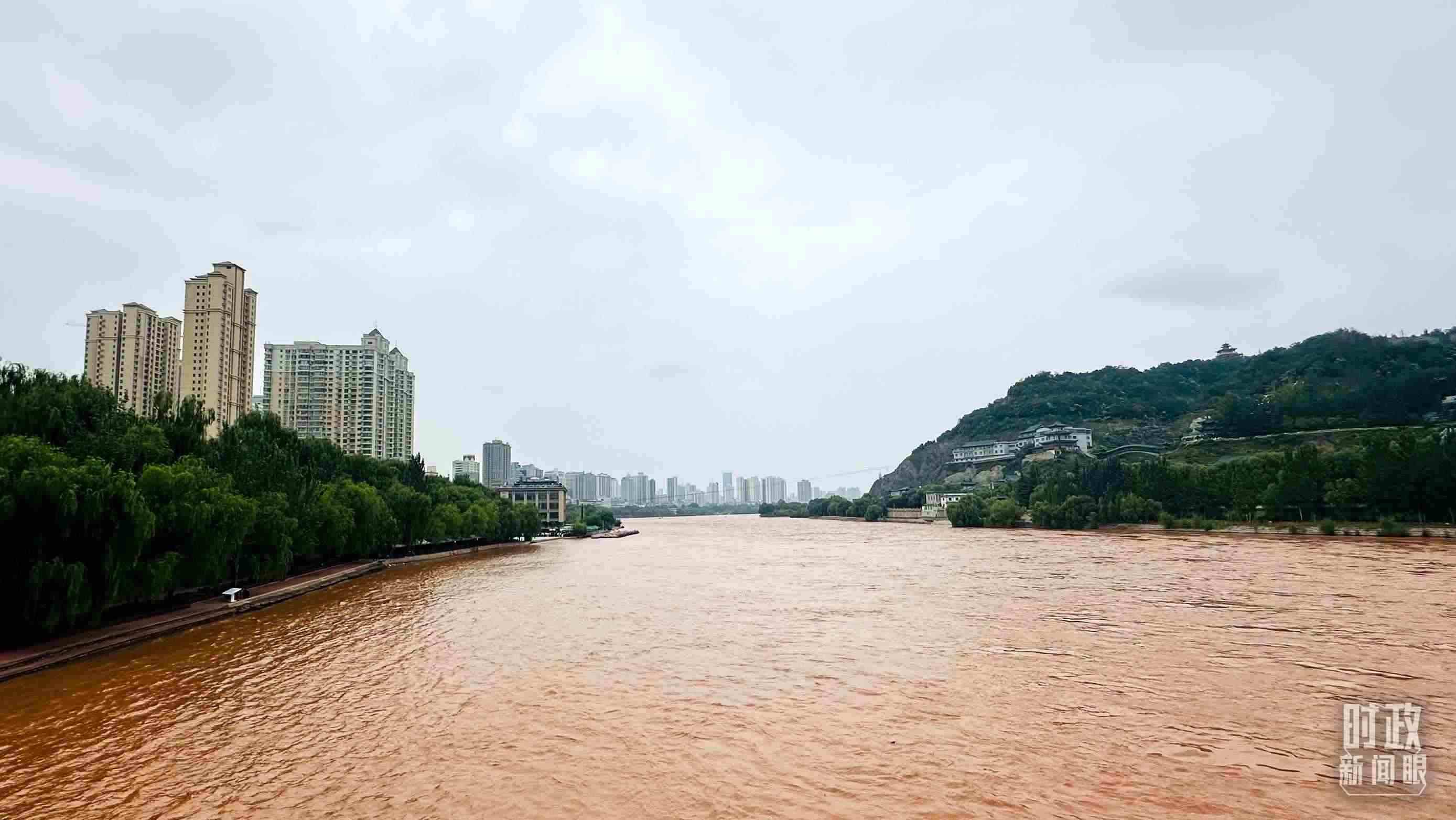 △黃河蘭州段。（總臺央視記者范一鳴拍攝）