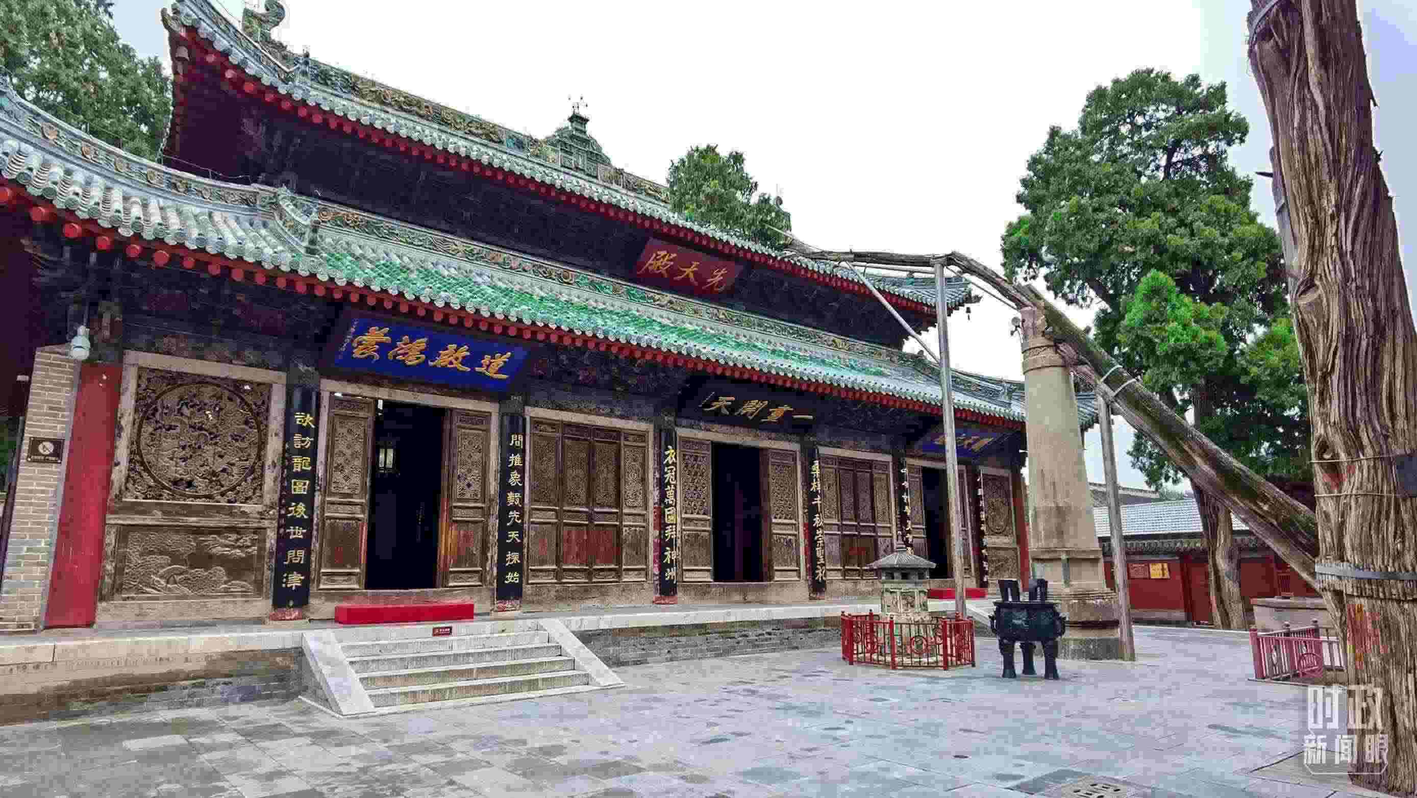 △ 伏羲廟。（總臺(tái)央視記者郭鴻拍攝）