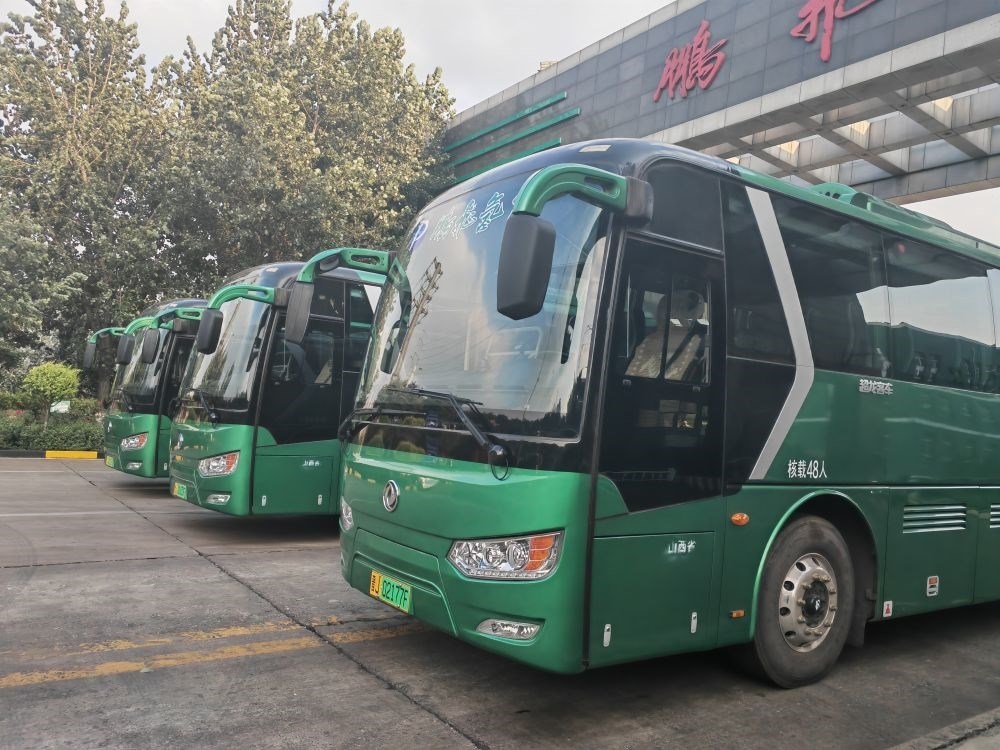 2024年9月4日拍攝的鵬飛集團(tuán)的氫能大巴車(chē)。新華社記者 王勁玉 攝