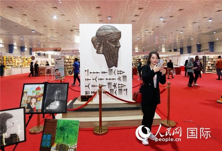 展廳一角。人民網(wǎng)中東中心分社奧馬爾·哈利勒攝