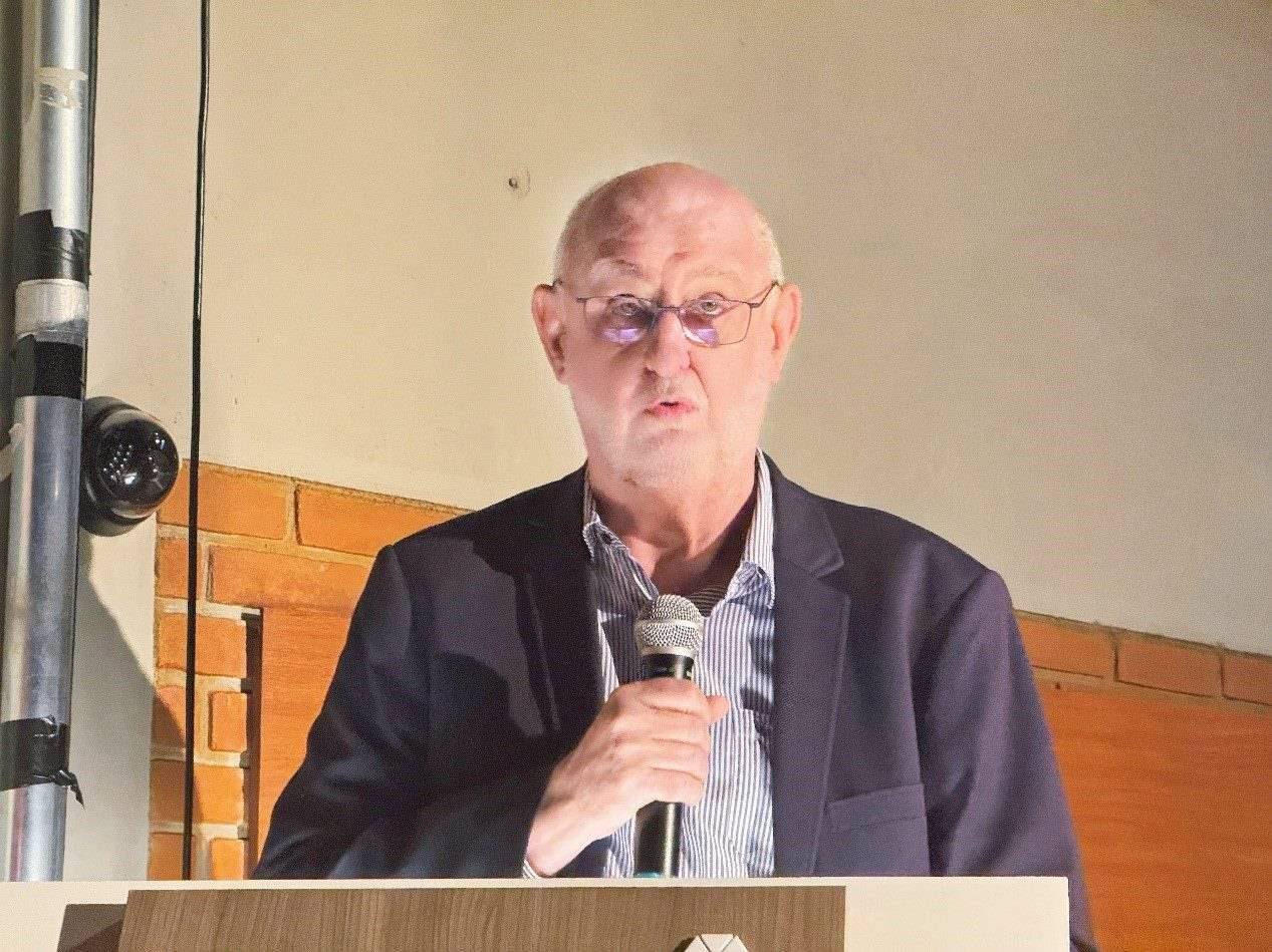 圣保羅州立大學孔子學院巴方院長保利諾在活動中致辭。圣保羅州立大學孔子學院供圖