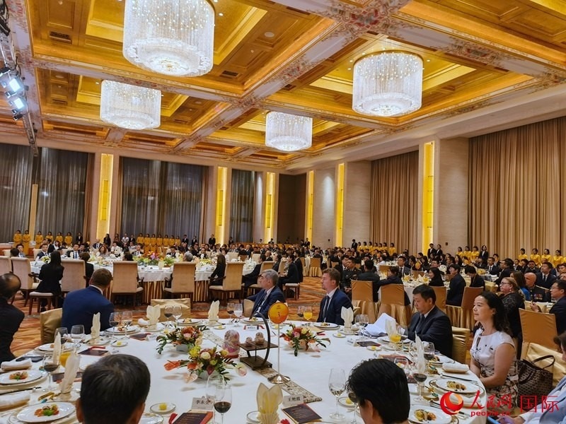 慶祝中俄建交75周年招待會在京舉行。人民網(wǎng)記者 李明琪攝