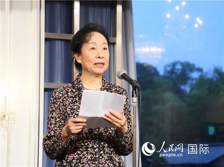 中國(guó)商務(wù)部原部長(zhǎng)助理郭莉致辭。人民網(wǎng) 許可攝