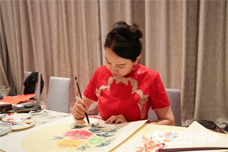 中國傳統(tǒng)文化展示。人民網(wǎng)記者任皓宇攝