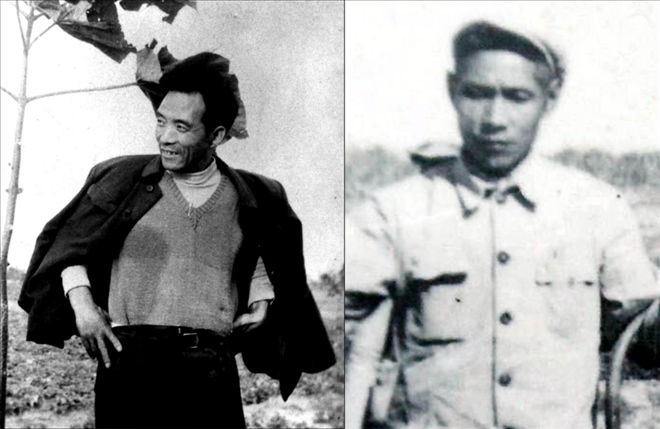 拼版照片：左圖為焦裕祿資料照片；右圖為谷文昌資料照片。