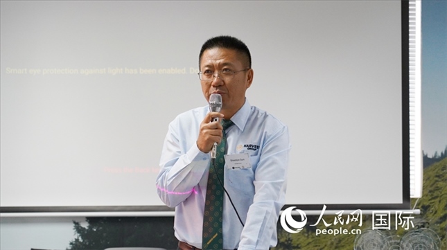 碩豐集團董事長孫曉棟發(fā)言。 人民網(wǎng) 張茜攝