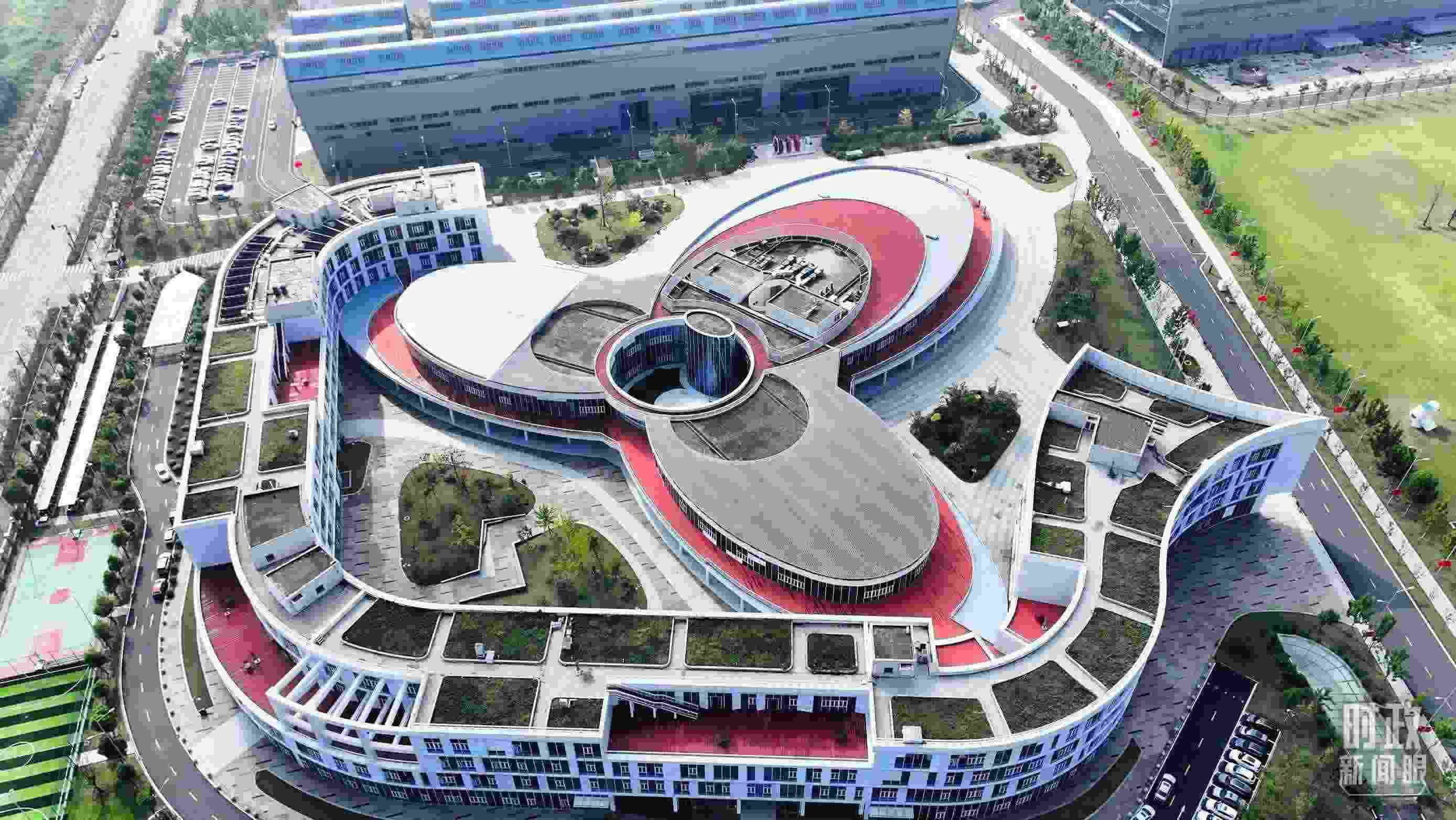 △位于合肥未來大科學(xué)城的聚變堆主機(jī)關(guān)鍵系統(tǒng)綜合研究設(shè)施園區(qū)。（總臺記者陳志猛拍攝）