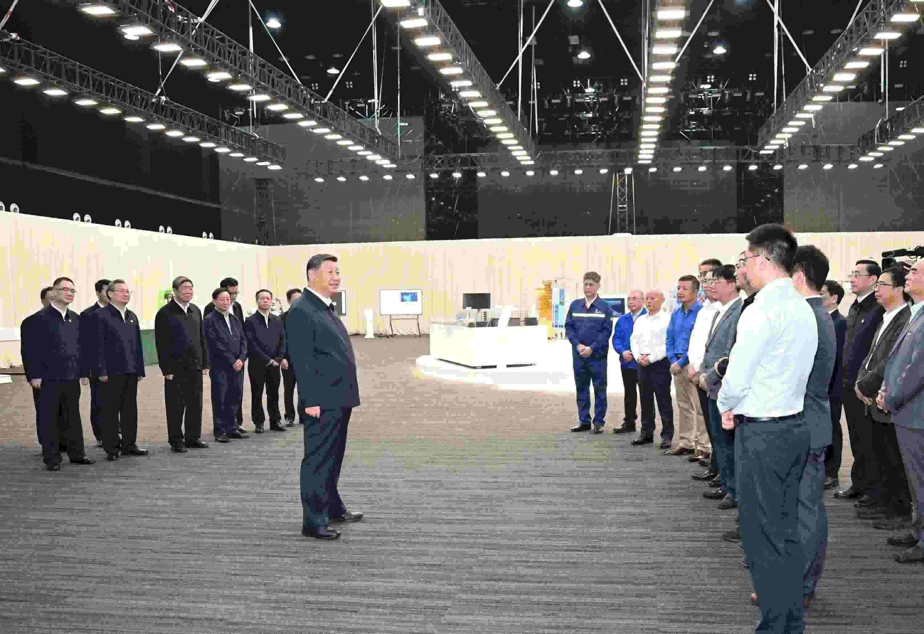 △2024年10月17日，習近平總書記在安徽省合肥濱湖科學城考察。