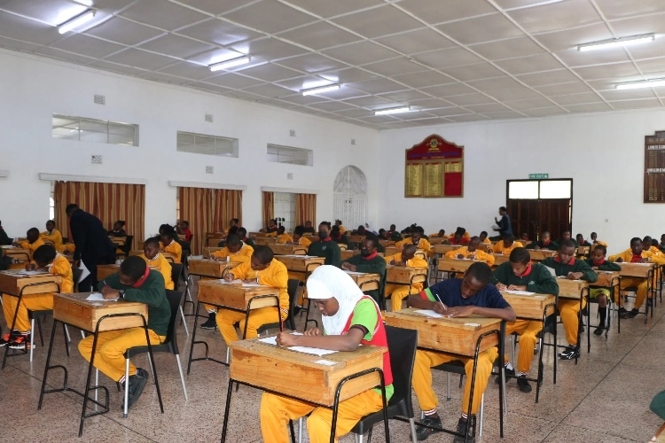 考場現(xiàn)場。埃格頓大學孔子學院供圖