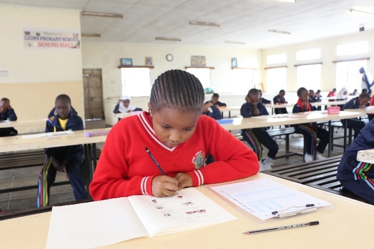 考場現(xiàn)場。埃格頓大學孔子學院供圖