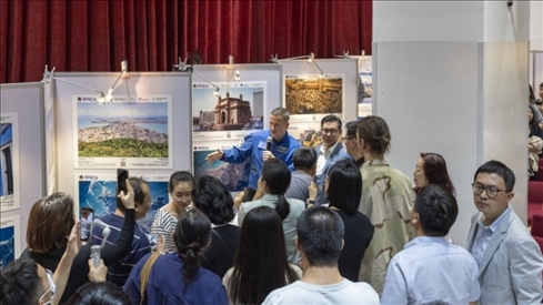 5月29日，“宇宙·金磚國家”圖片巡回展在北京舉辦，活動現(xiàn)場吸引了眾多中國觀眾。北京俄羅斯文化中心供圖