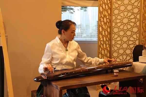 中國傳統(tǒng)文化展示。人民網(wǎng)記者 任皓宇攝