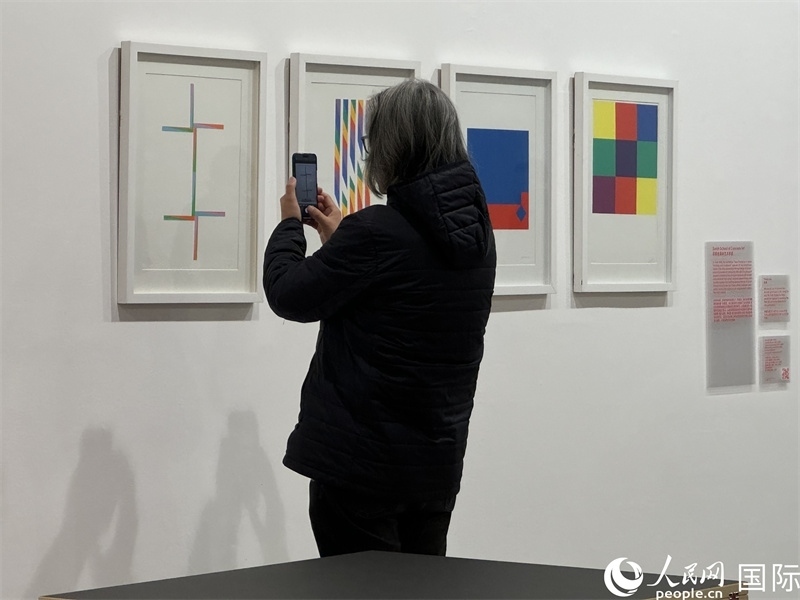 11月8日，觀眾在“瑞士經(jīng)典設(shè)計展”作品前駐足欣賞。人民網(wǎng) 謝瑩攝 