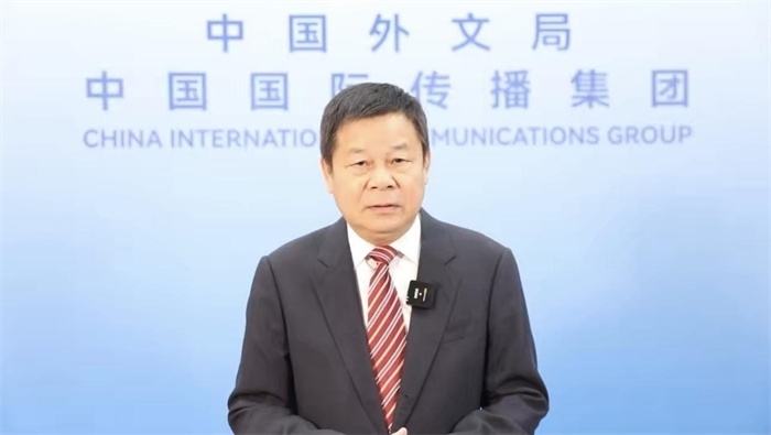 杜占元視頻致辭。主辦方供圖