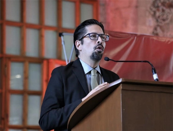 何塞·雷伊瓦作主旨發(fā)言。主辦方供圖