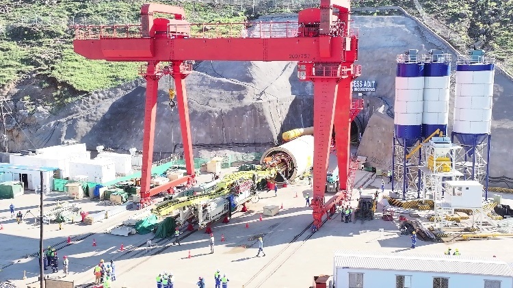 項目步進現(xiàn)場。中水電十一局供圖