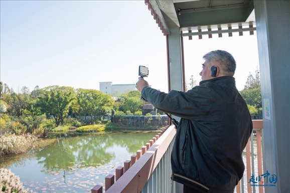 參觀白鷺園。環(huán)球網(wǎng)供圖