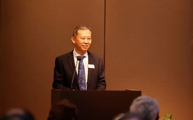 中國駐瑞典大使崔愛民應(yīng)邀出席論壇并致辭。中國駐瑞典大使館供圖
