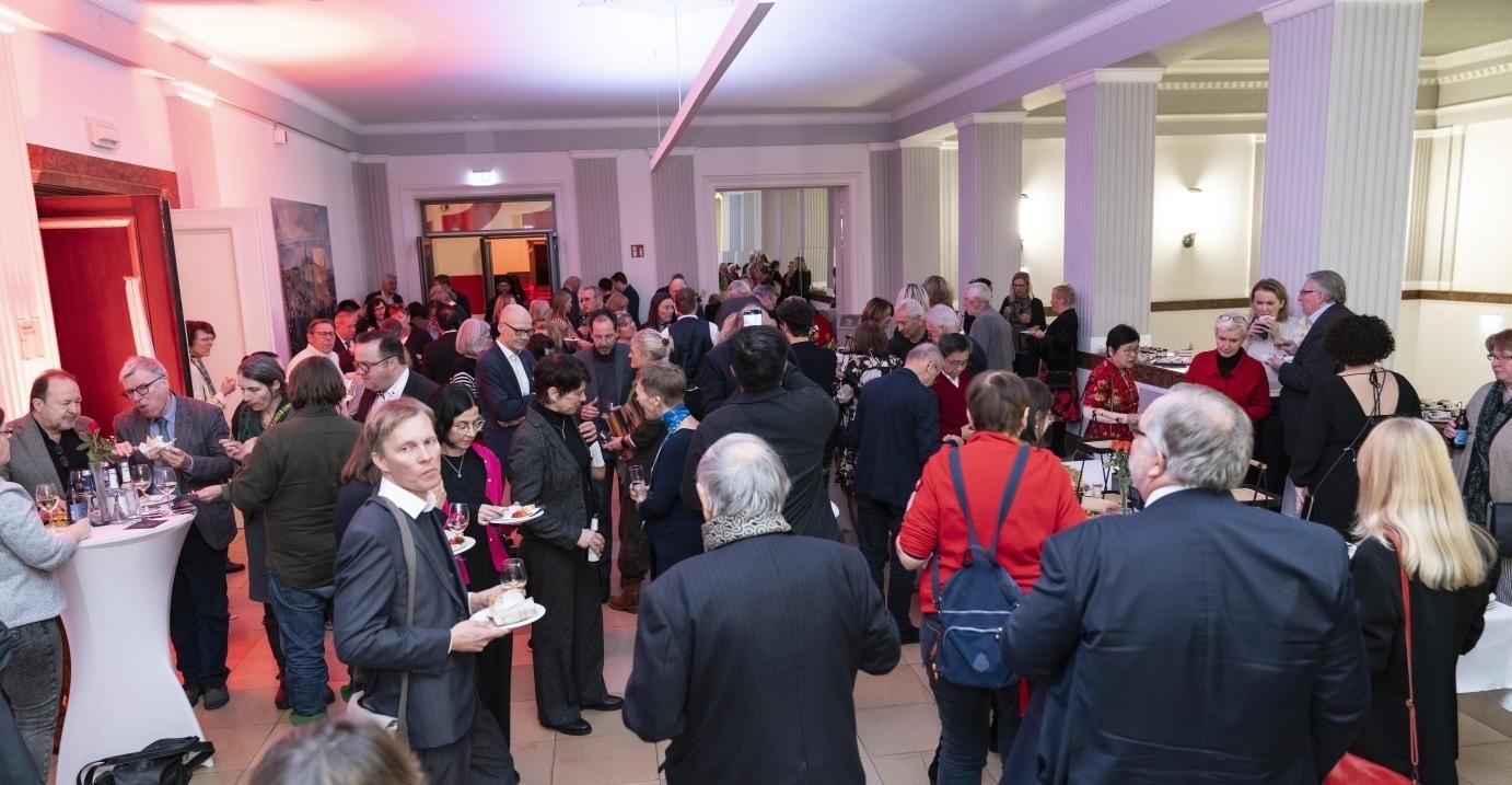 圖為新春酒會現(xiàn)場。紐倫堡-埃爾蘭根孔子學院供圖