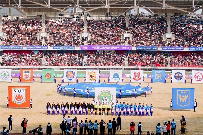 2025賽季女超聯(lián)賽開幕式現(xiàn)場。主辦方供圖