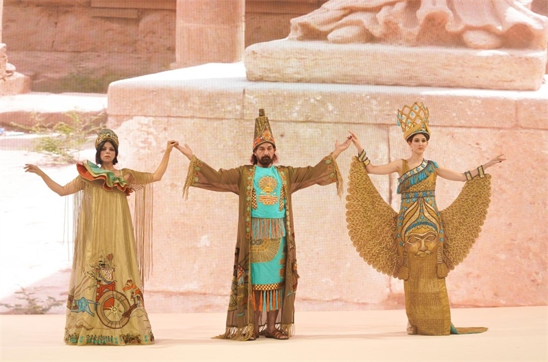 伊拉克時尚館去年9月舉辦的時裝展一景。伊拉克時尚館供圖