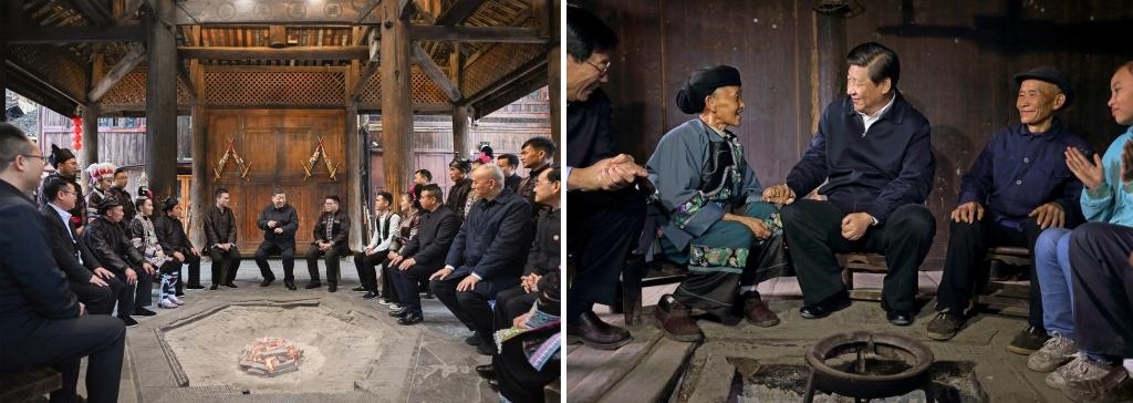 左圖由新華社記者謝環(huán)馳拍攝；右圖由新華社記者蘭紅光拍攝。