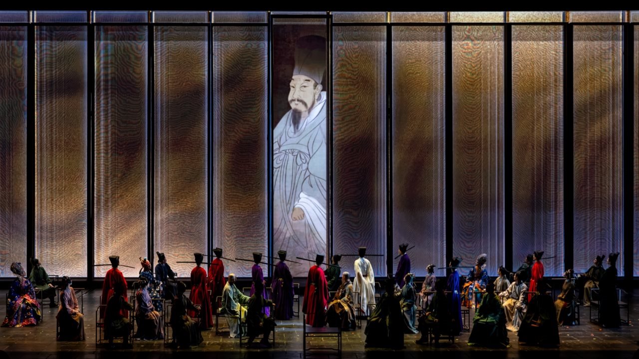 《蘇堤春曉》演出現(xiàn)場(chǎng)。國(guó)家話劇院供圖