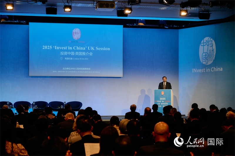 2025“投資中國”英國推介會現(xiàn)場。楊浩鵬攝