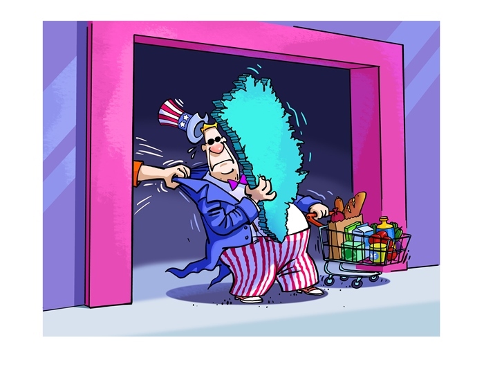 漫畫作者：馬宏亮（人民網(wǎng)版權(quán)圖片，未經(jīng)授權(quán)請勿轉(zhuǎn)載。）