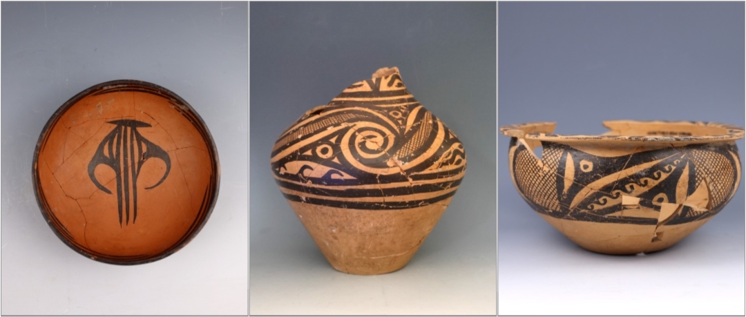 甘肅臨洮寺洼遺址出土的馬家窯類型彩陶。全國(guó)十大考古新發(fā)現(xiàn)活動(dòng)辦公室供圖