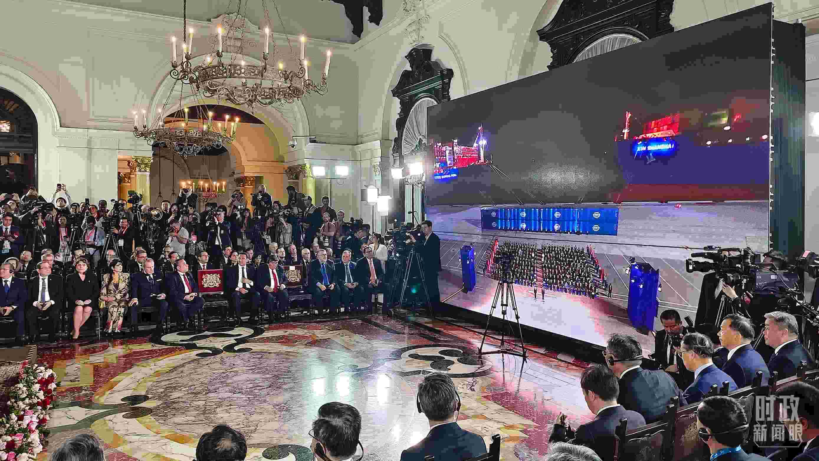 錢凱港開港儀式現(xiàn)場。（總臺央視記者韓銳拍攝）