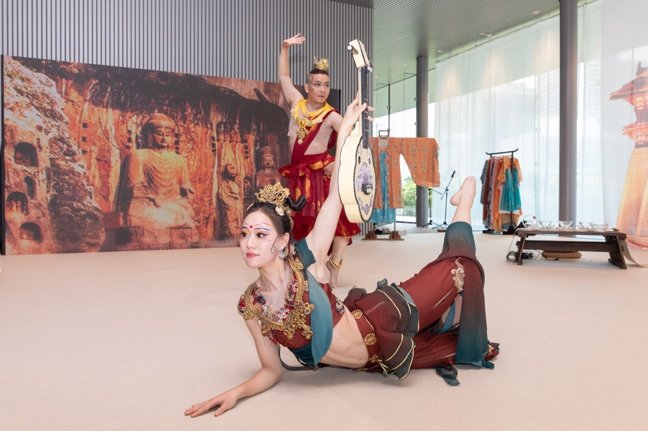 《龍門金剛》舞蹈。中國駐大阪旅游辦事處供圖