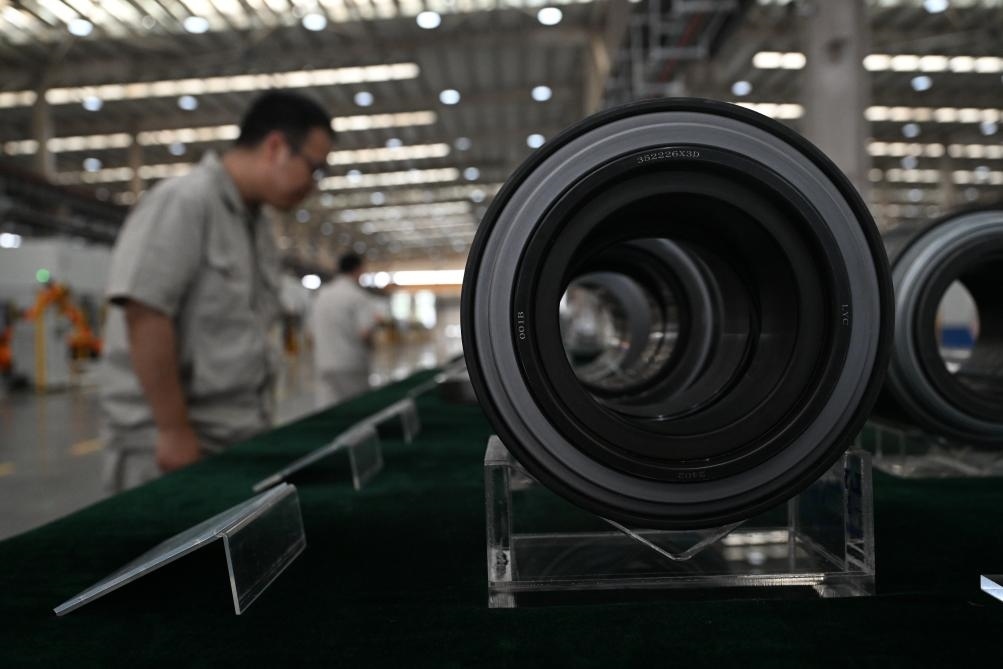 這是洛陽軸承集團(tuán)股份有限公司生產(chǎn)的軸承產(chǎn)品。新華社記者 李嘉南 攝